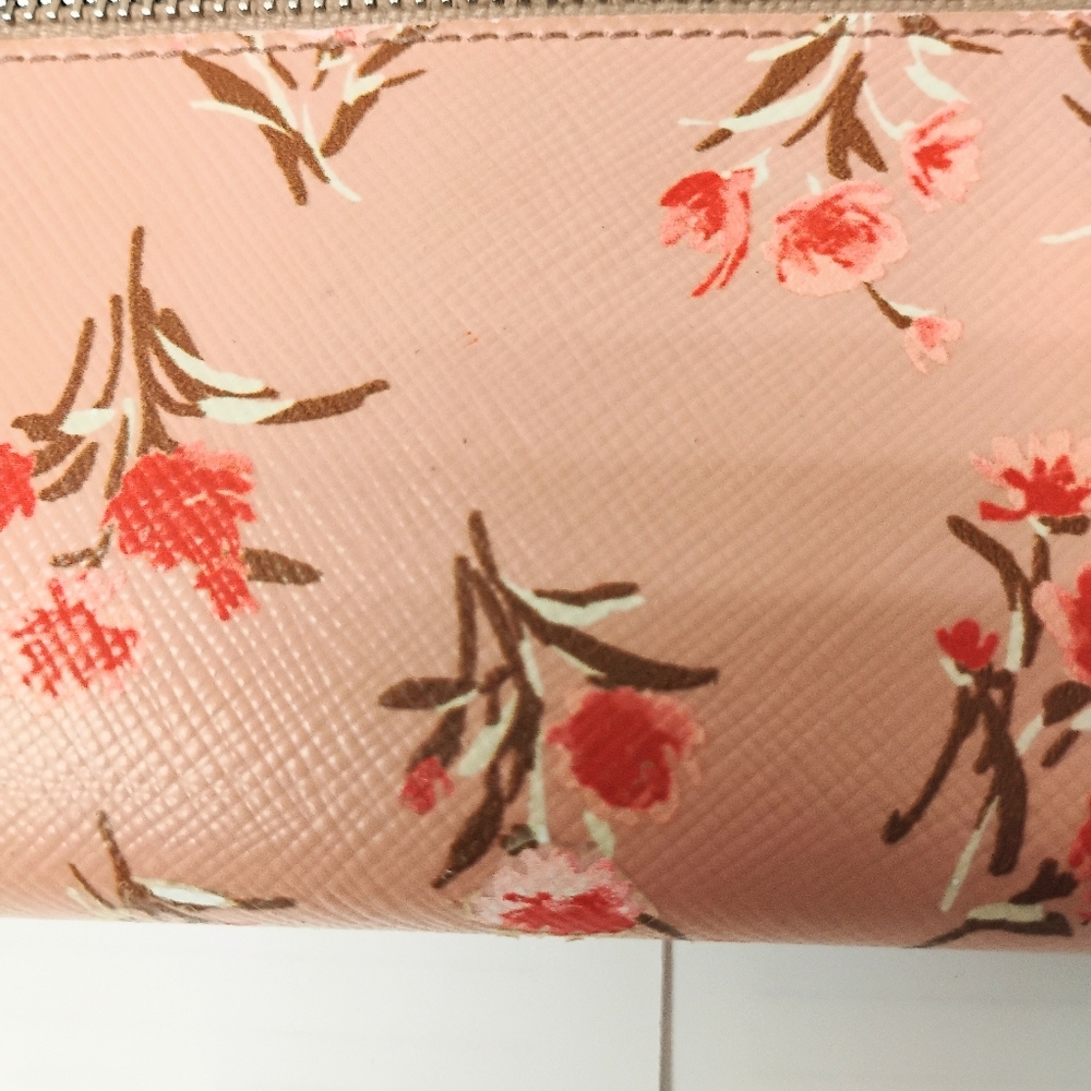 2FER Prada Long Wallet & Card Holder - Pink Floral - Picture 6 of 16